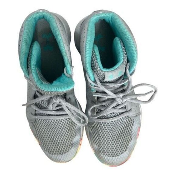 Under Armor Gs Jet 2019 (3022121-102 Grey Multicolored Bottom Sneakers 6.5Youth - Picture 7 of 11